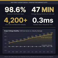 VoltCrest Aurum 2000VA Battery Backup System — Results & Stats