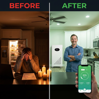 VoltHaven GridWave 15k Home Battery (WiFi & Bluetooth) — Before & After